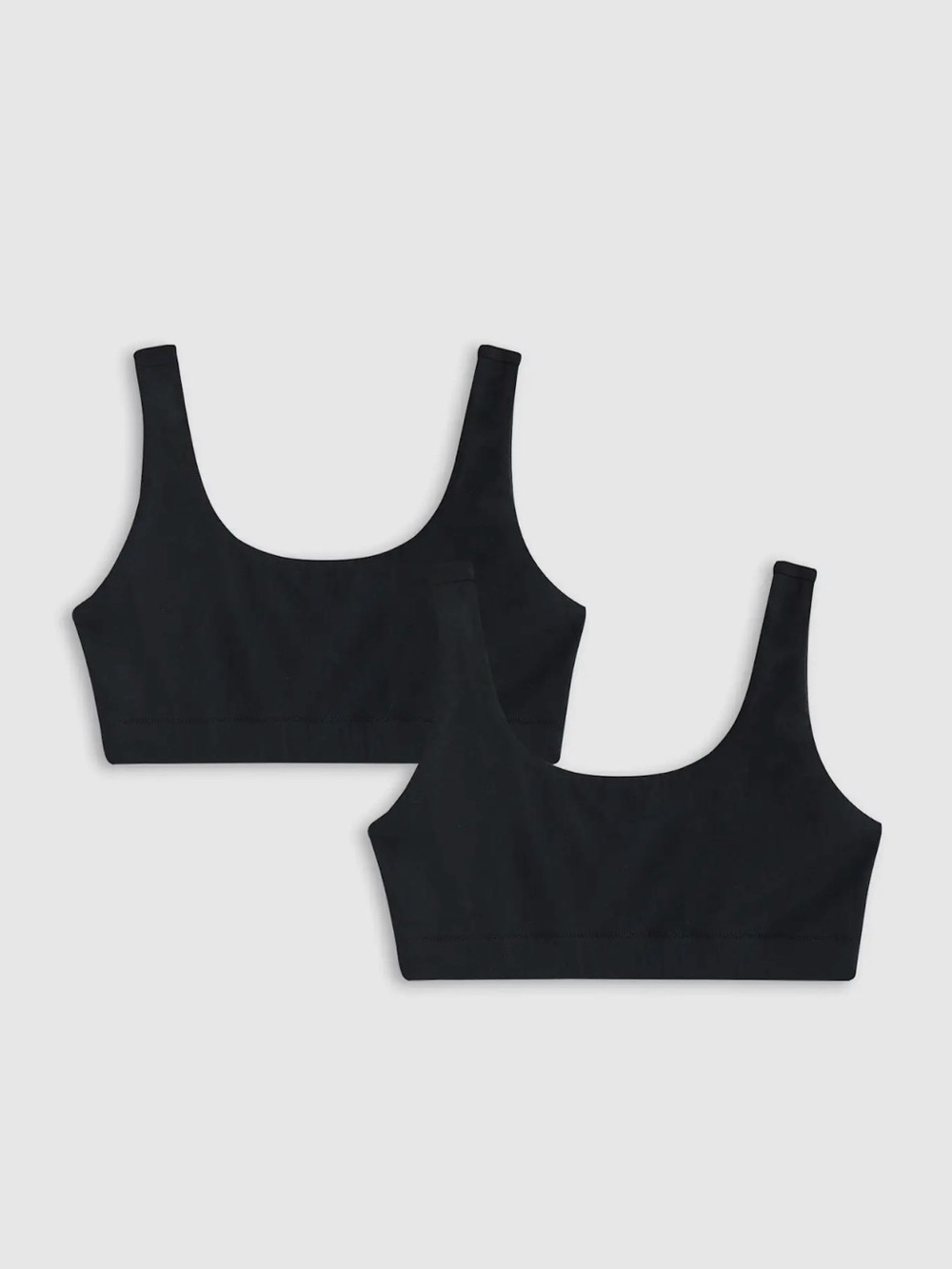 Quince — Organic Cotton Tank Bralette (2-pack)